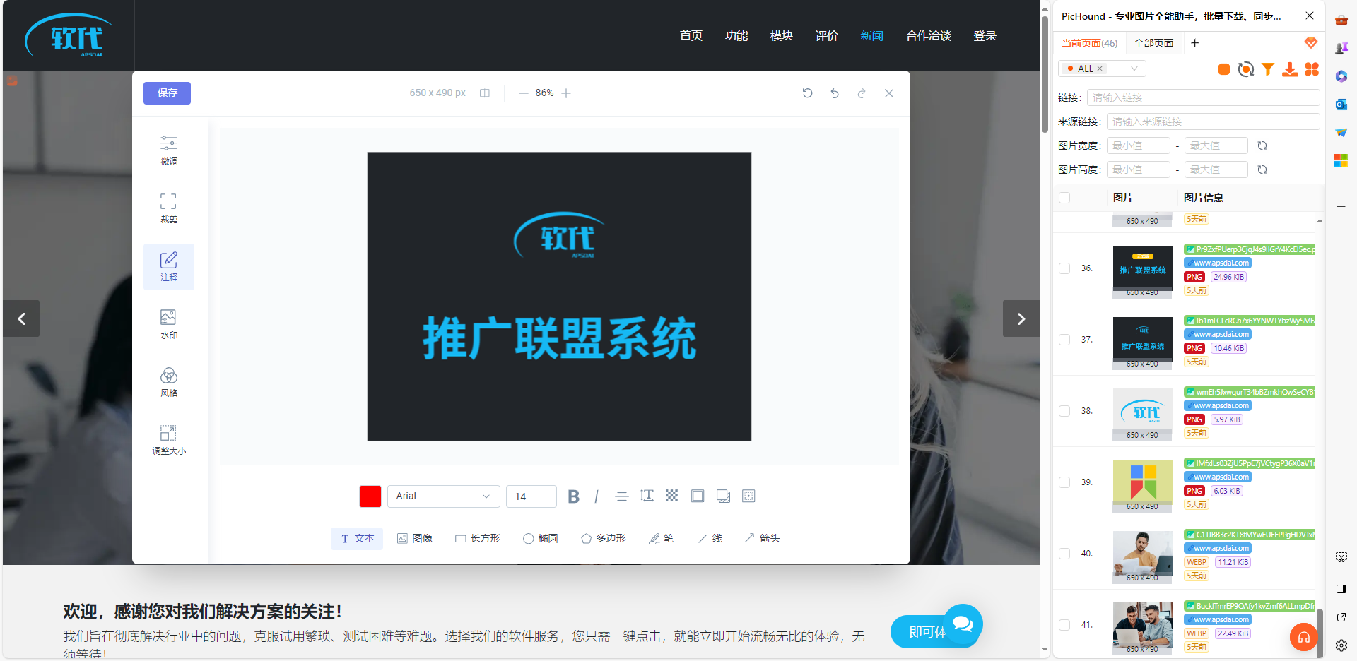 PicHound feature showcase